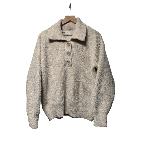 Barefoot Dreams Sweaters - Barefoot Dreams CozyChic Rib Collared Pullover Sweater
Size: Small